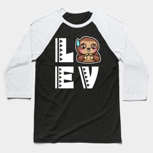 Cute love sloth t shirt funny sloth lover gifts for kids Baseball T-Shirt